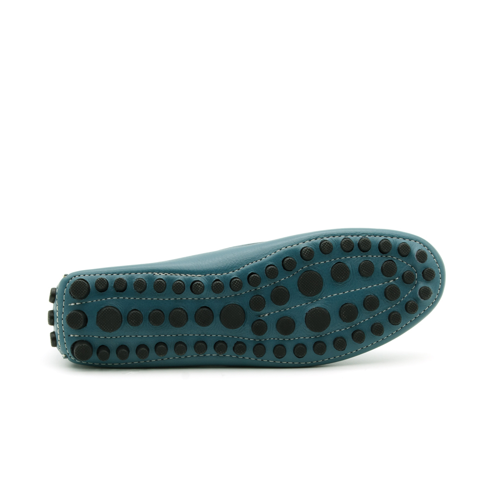 Mocassim Feminino Dot em Couro Alfa Verde Lago - 3335AL