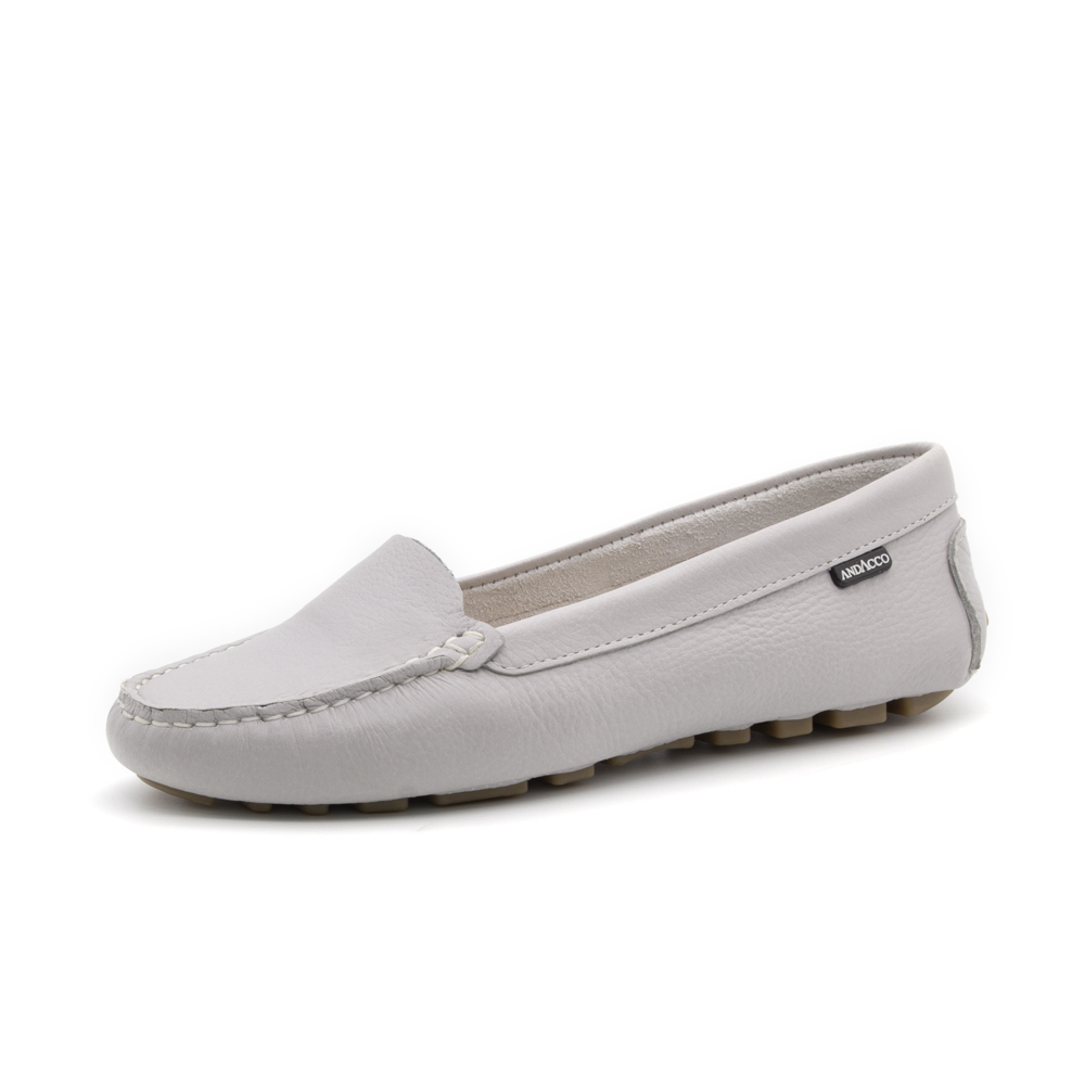 Mocassim Feminino em Couro Alfa Pale Blue - 3335AP