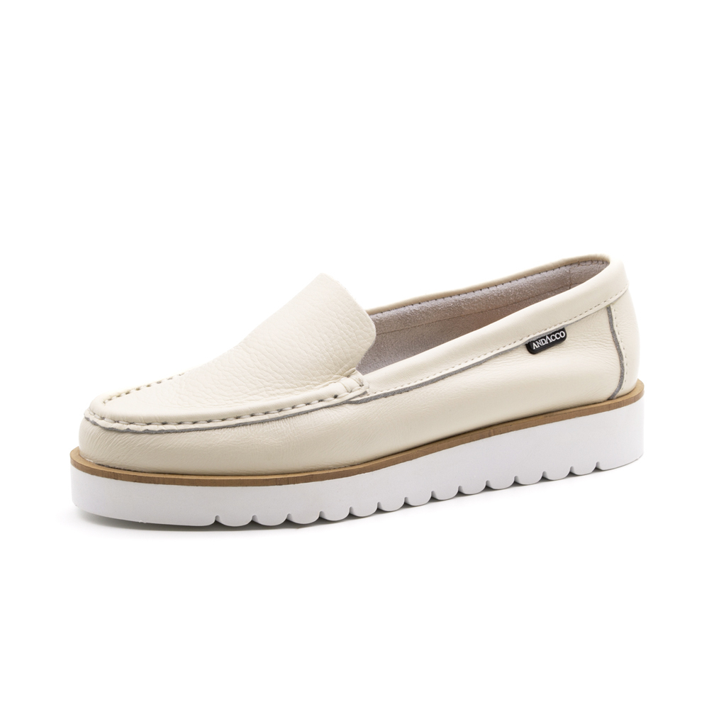 Mocassim Feminino Isa em Couro Alfa Lua - 41125AL