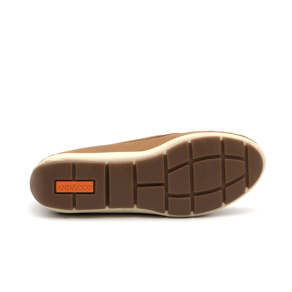 Mocassim Feminino Julia em Couro Senna Tan - 47003ST