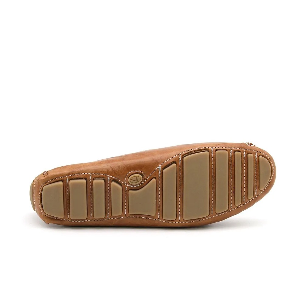 Mocassim Feminino Malta em Couro Crush Caramelo - 2300CC