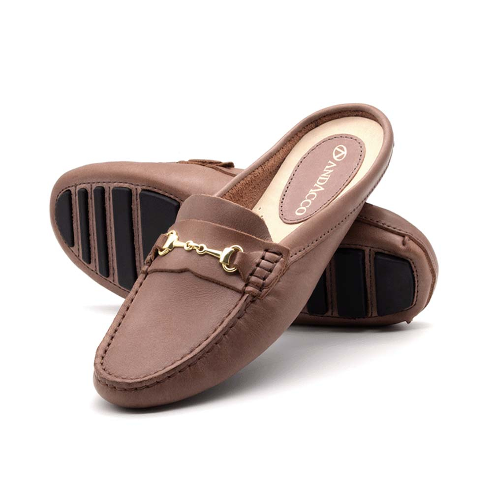 Mocassim Feminino Paris em Couro Gales Mocca - 3467GM