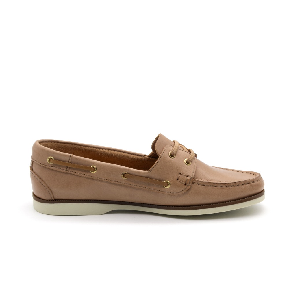 Mocassim Feminino Sider em Couro Gales Camel - 3640GC