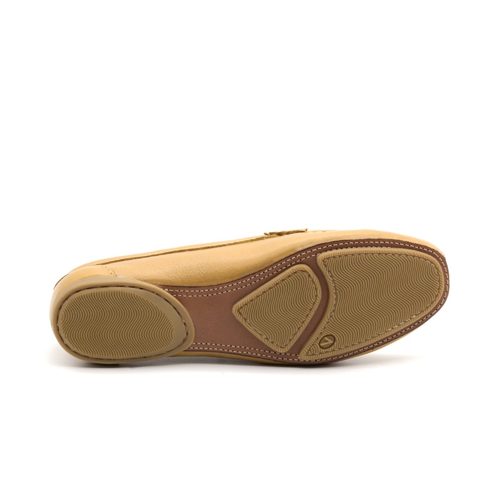 Mocassim Feminino Soleil em Couro Alfa Mel - 45015AM