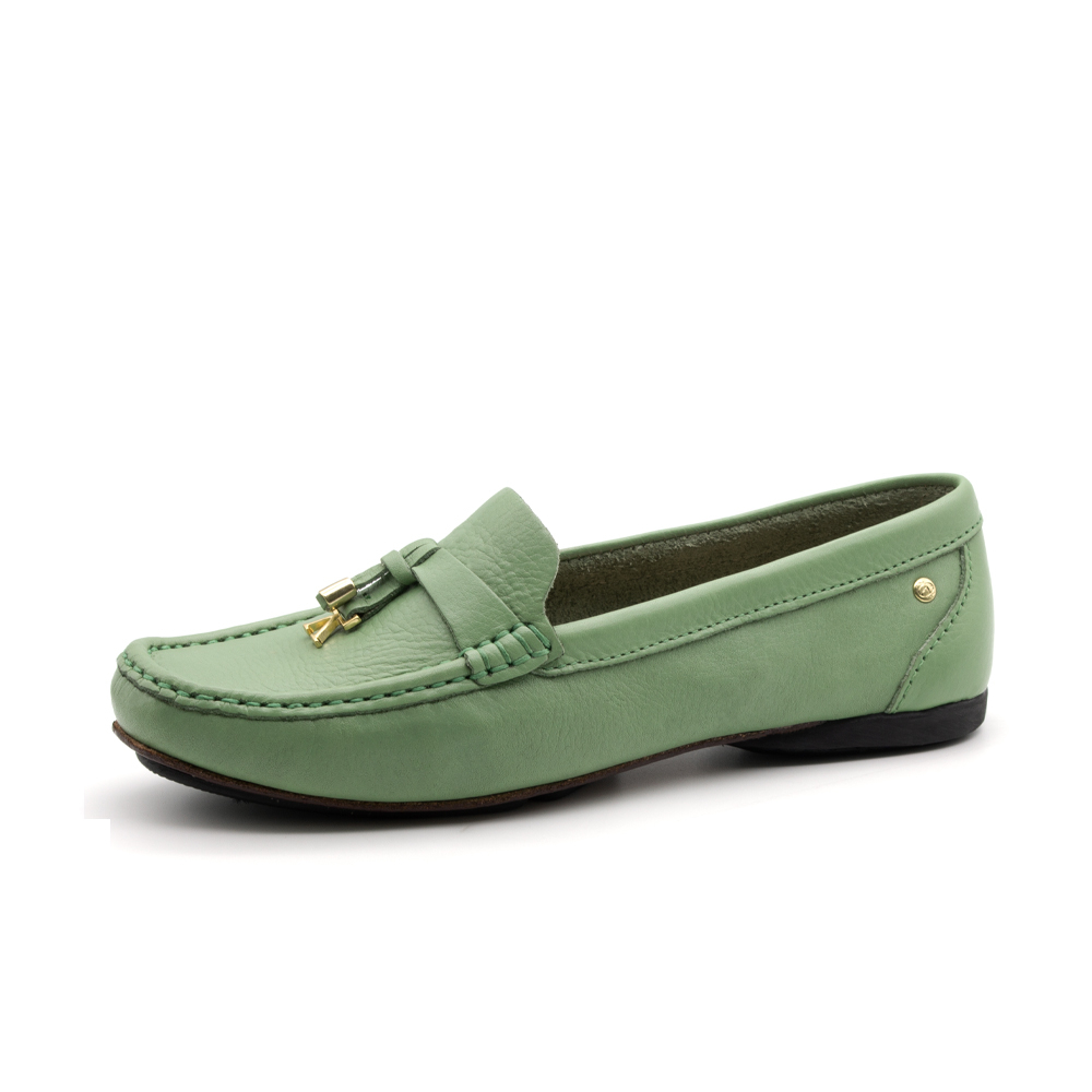 Mocassim Feminino Soleil em Couro Alfa Mist - 45015AMI