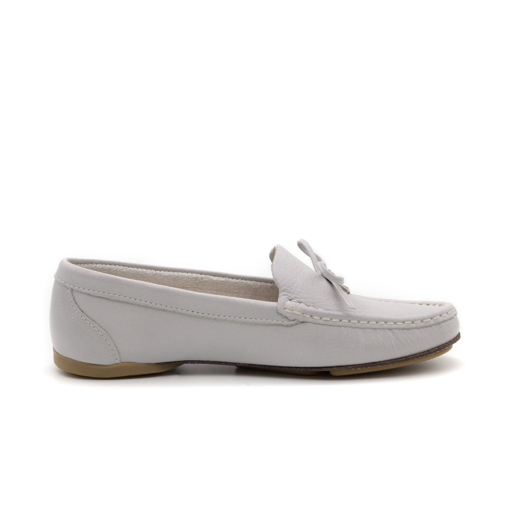 Mocassim Feminino Soleil em Couro Alfa Pale Blue - 45002AP