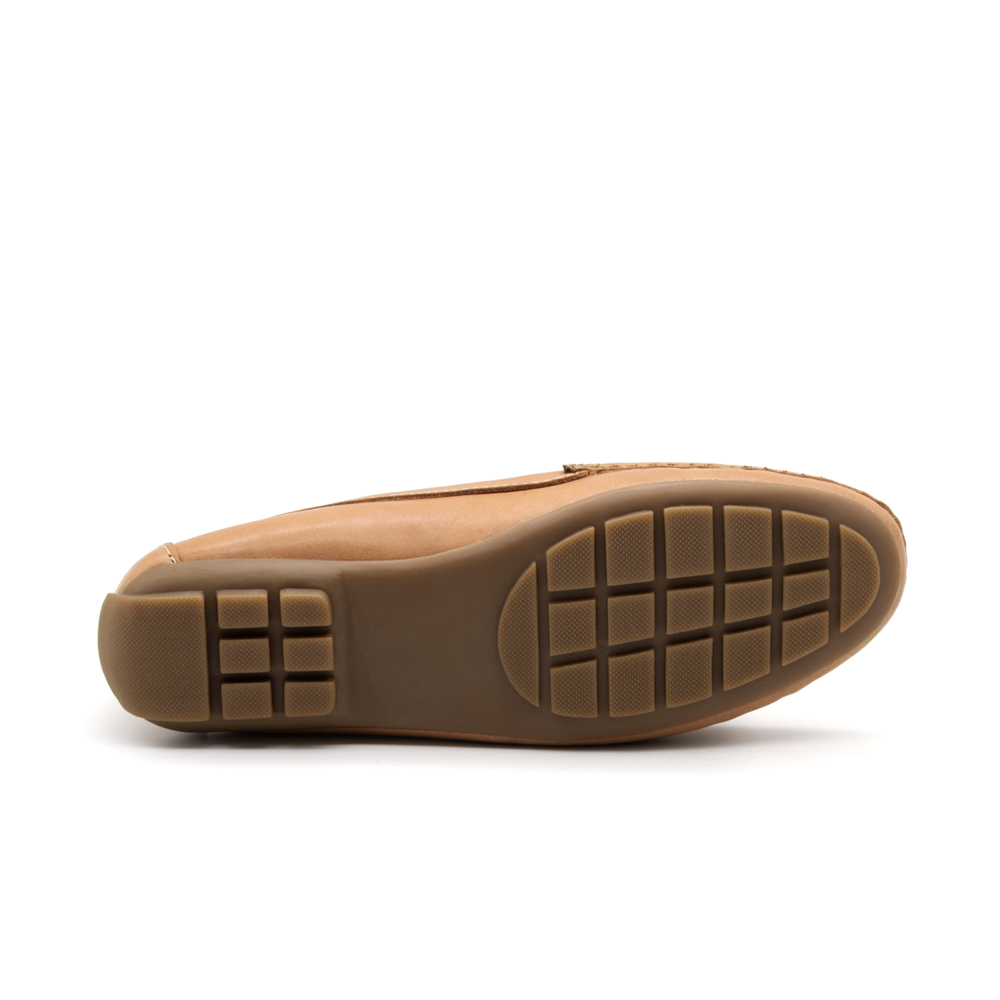 Mocassim Feminino Tropical em Couro Gales Camel - 3637GC