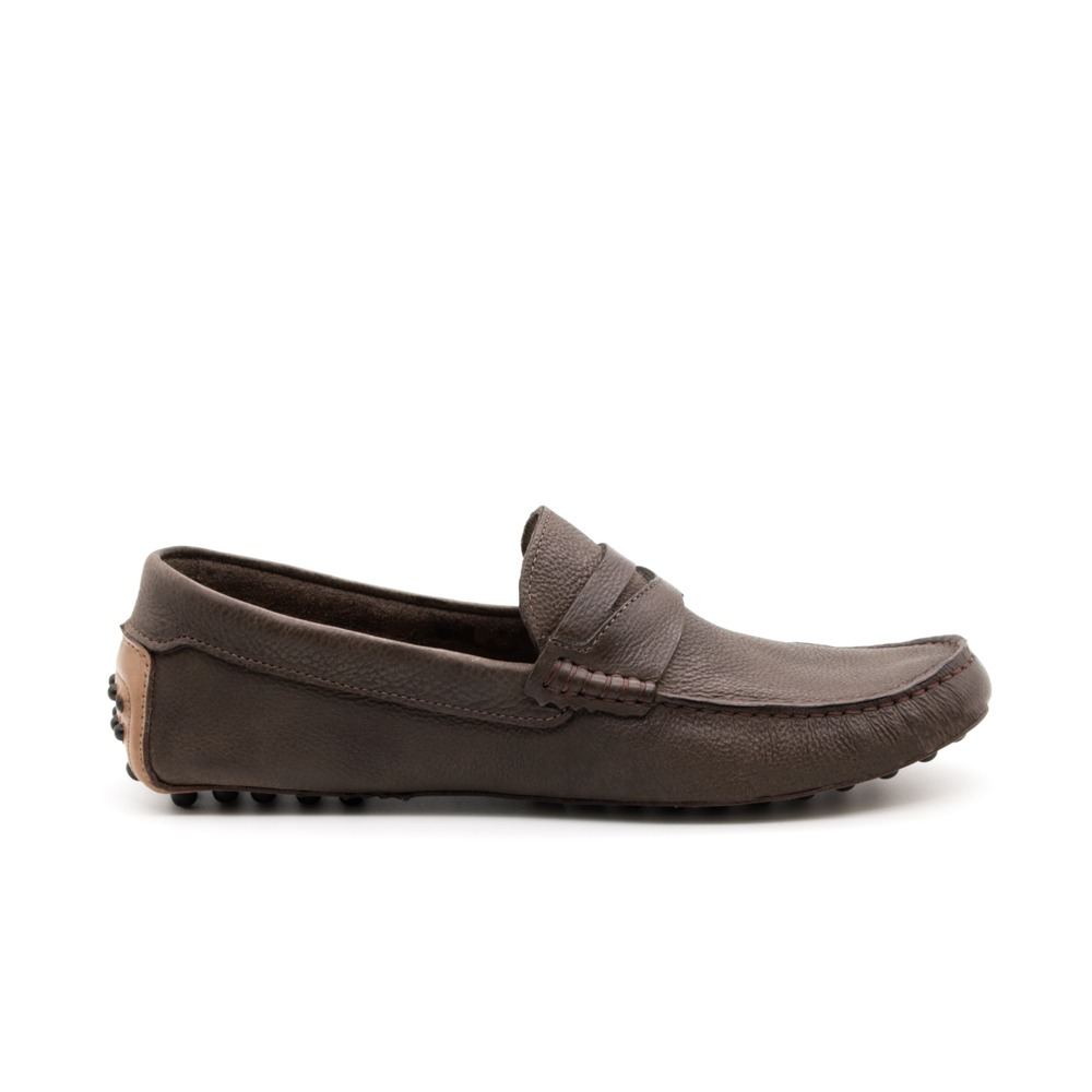 Mocassim Masculino Aticus em Couro Senna Coffee - 9785SC