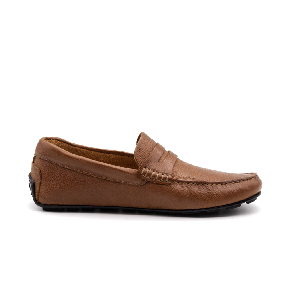 Mocassim Masculino Boss em Couro Senna Camel - 9851SC