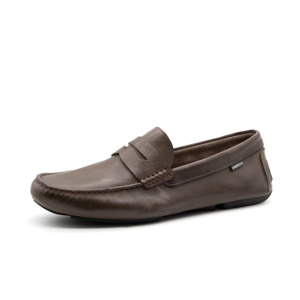 Mocassim Masculino Dollar em Couro Senna Coffee - 9877SC