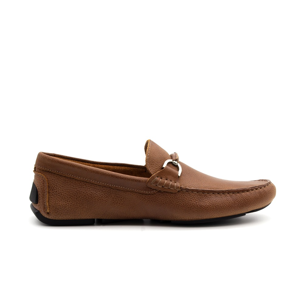 Mocassim Masculino em Couro Senna Camel - 9879SC