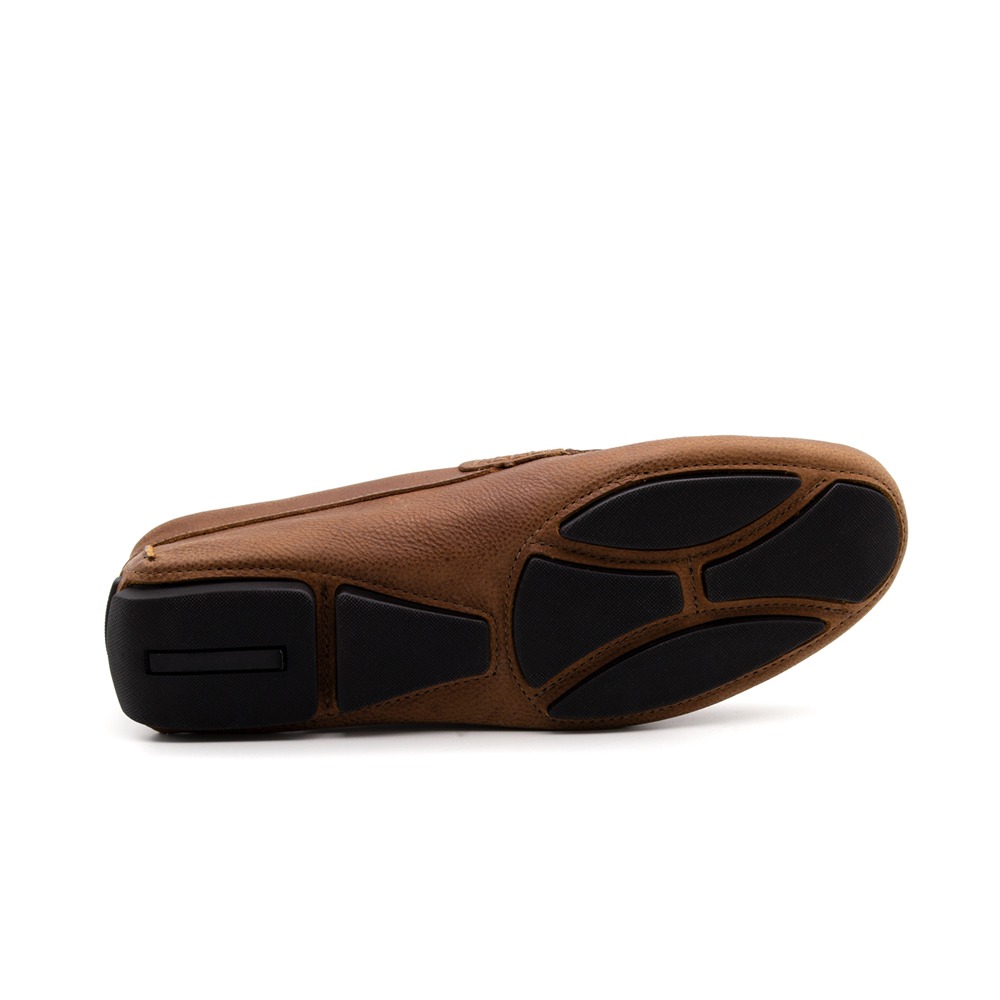 Mocassim Masculino em Couro Senna Camel - 9879SC