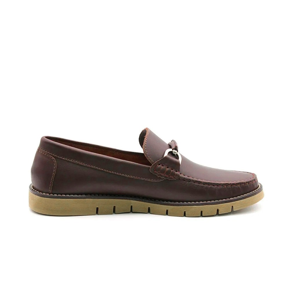 Mocassim Masculino Falcon em Couro Bison Café - 9879BT