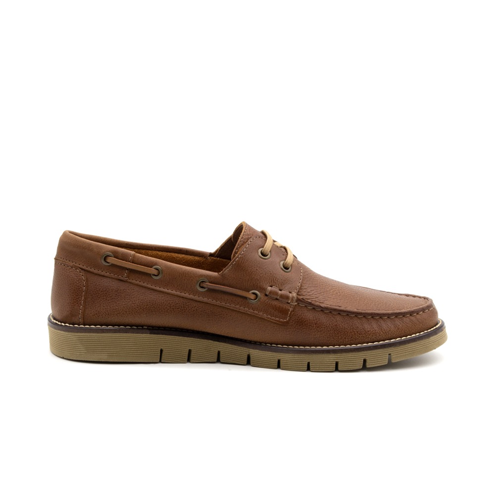 Mocassim Masculino Falcon em Couro Senna Camel - 9904SC