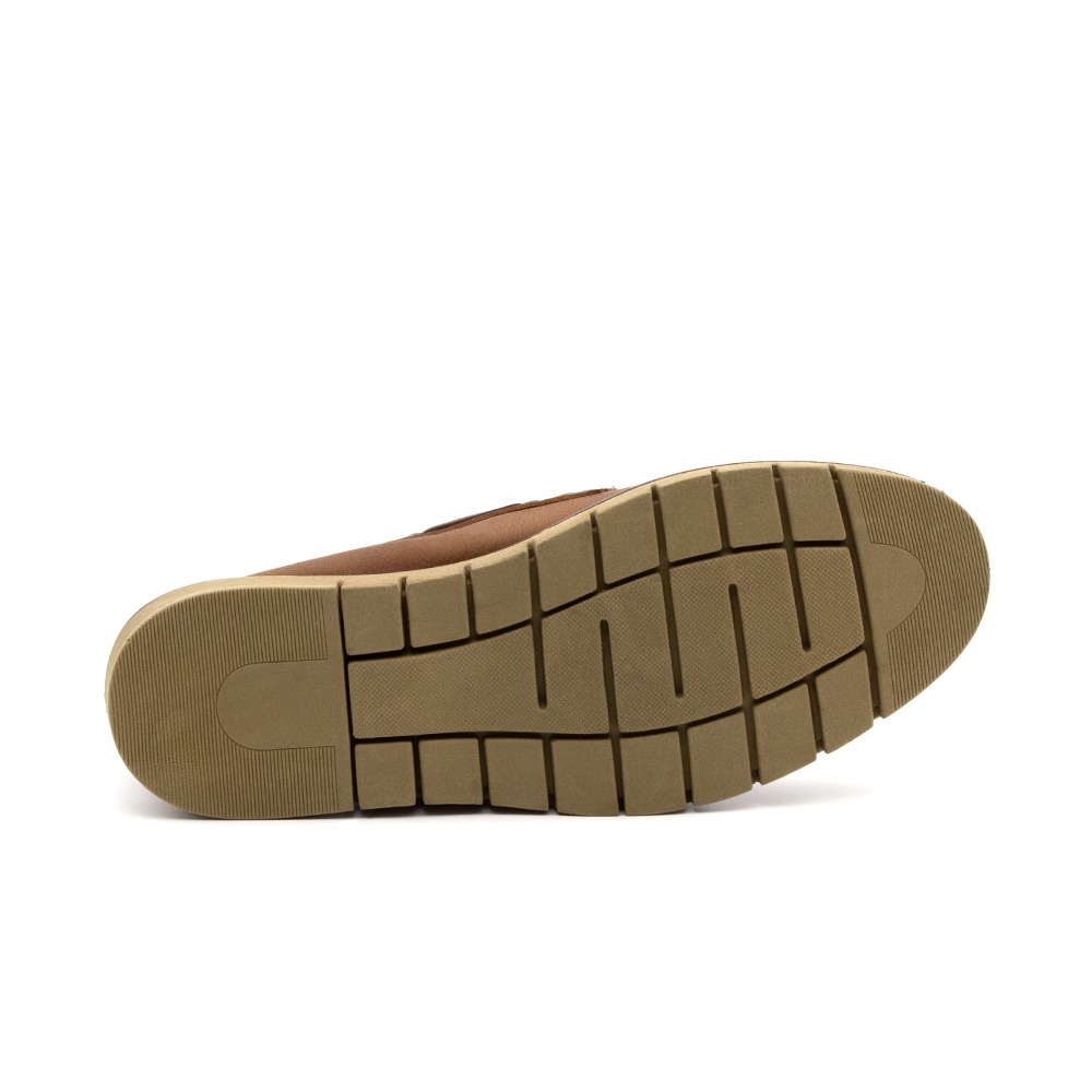 Mocassim Masculino Falcon em Couro Senna Camel - 9904SC