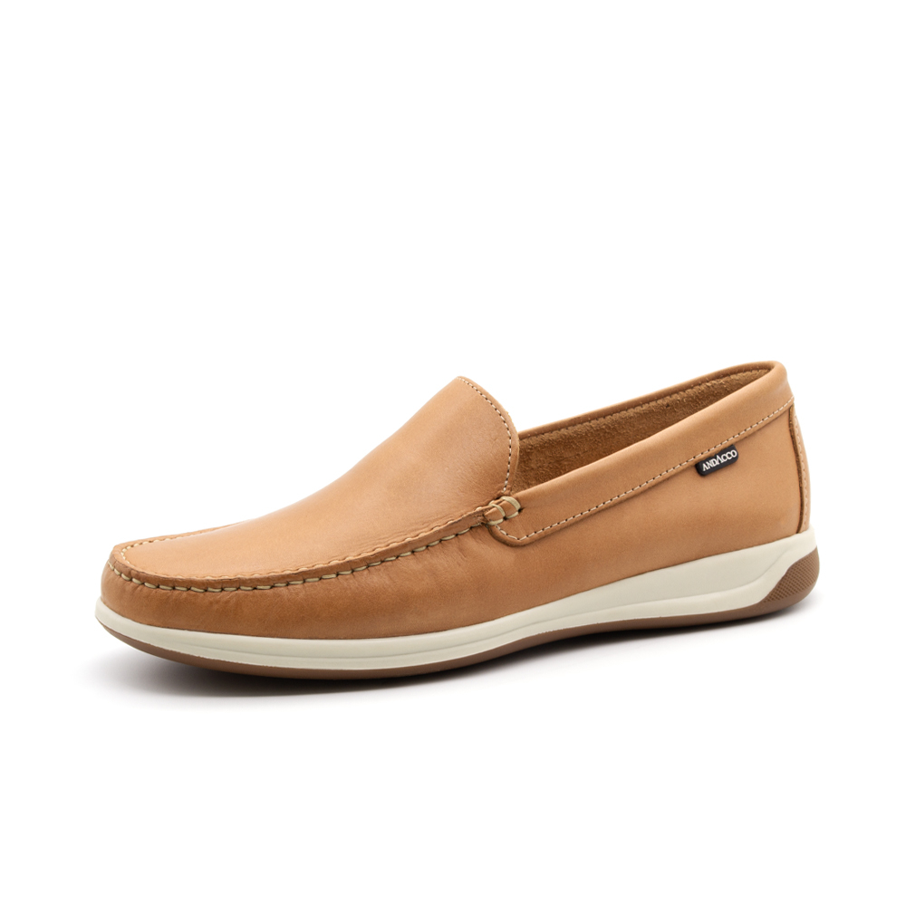 Mocassim Masculino Fretz em Couro Gales Camel - 9838GC