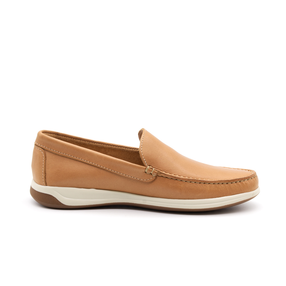 Mocassim Masculino Fretz em Couro Gales Camel - 9838GC