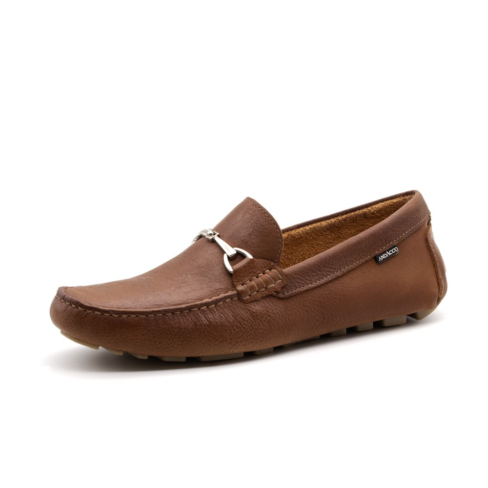 Mocassim Masculino Paris em Couro Senna Camel - 98180SC