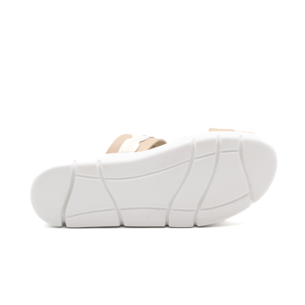 Sandália Flatform Bonnie em Couro Alfa Creme - 11101AC