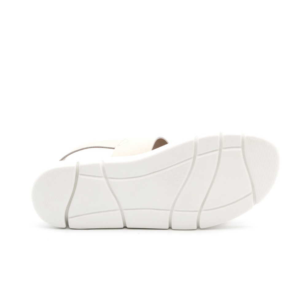 Sandália Flatform Bonnie em Couro Alfa Off White - 1194AO