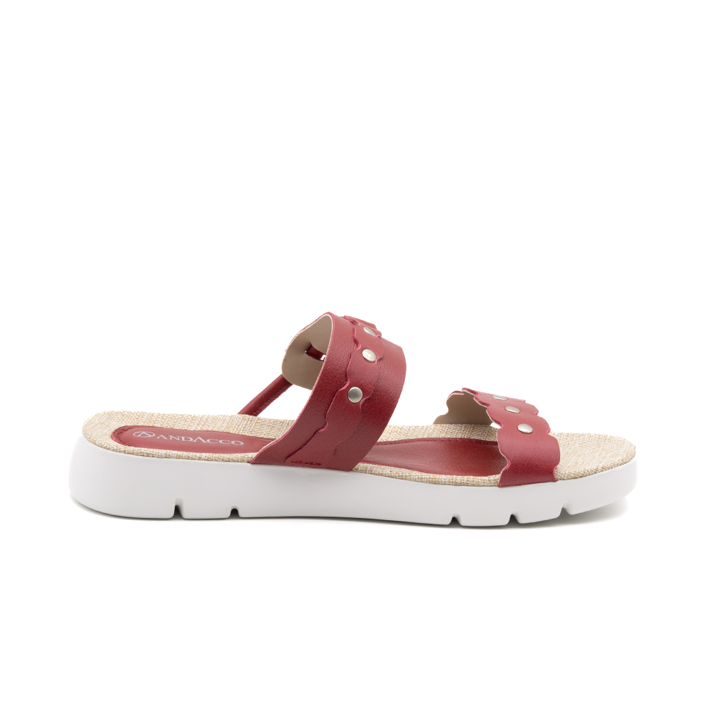 Sandália Flatform Bonnie em Couro Alfa Rubi - 11101AR