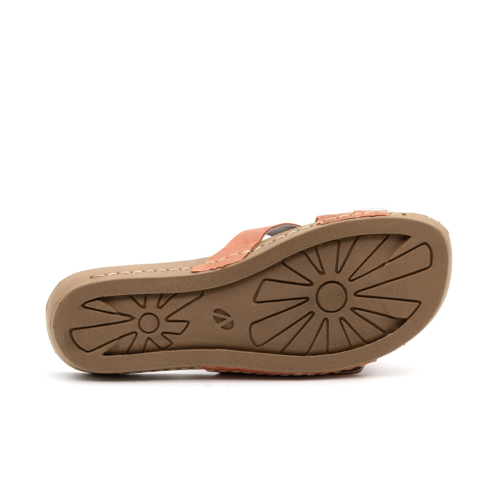 Sandália Flatform em Couro Crush Yogurt - 14224CY