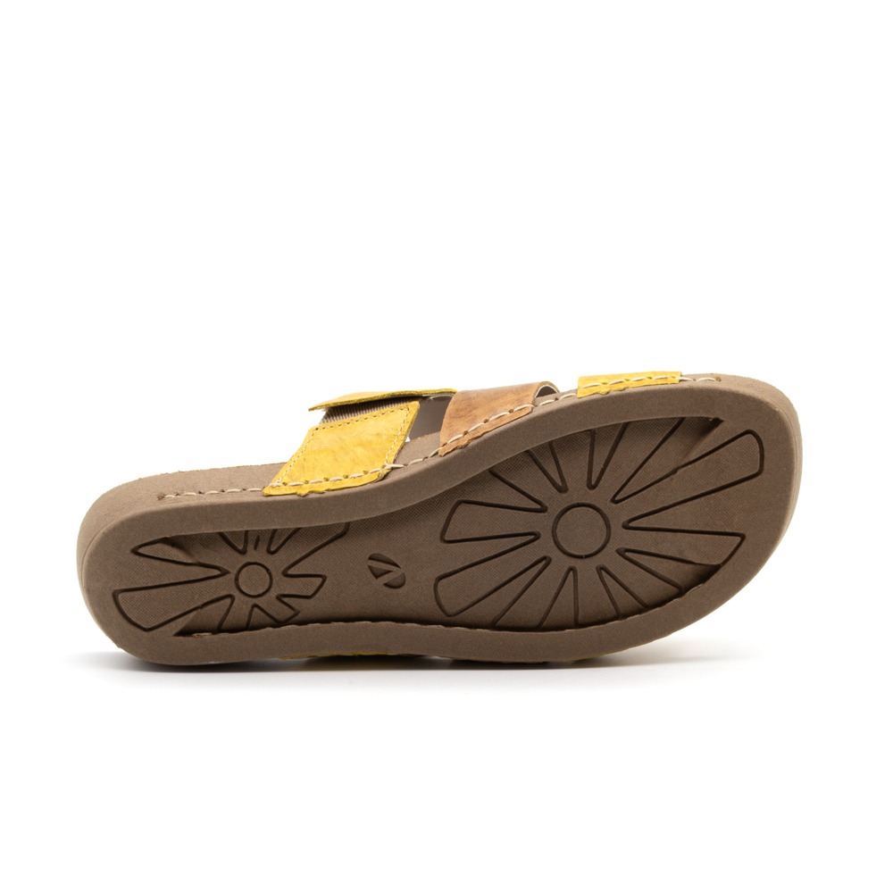 Sandália Flatform Goa em Couro Crush Melone- 14286CM