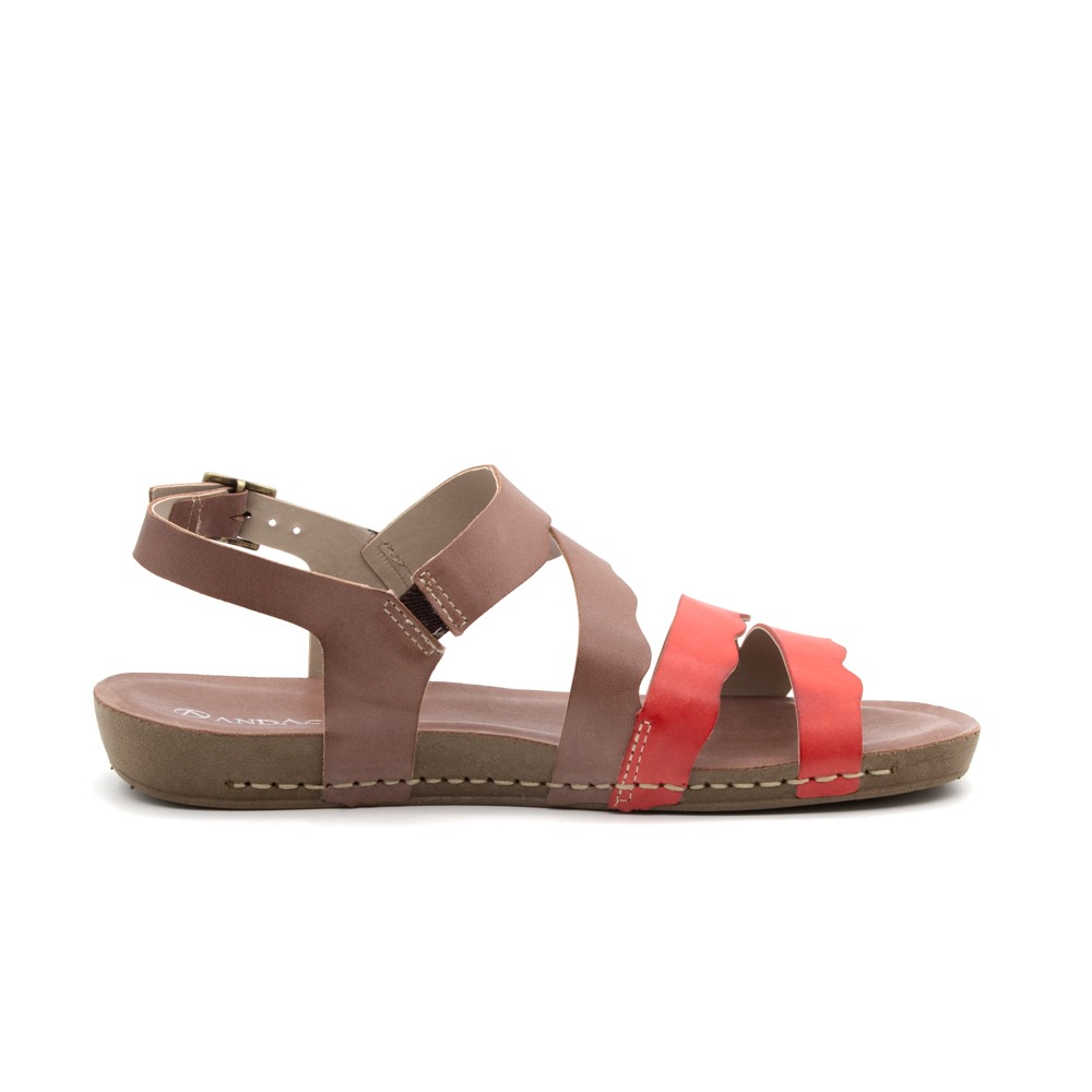 Sandália Flatform Goa em Couro Gales Mocca - 14278GM