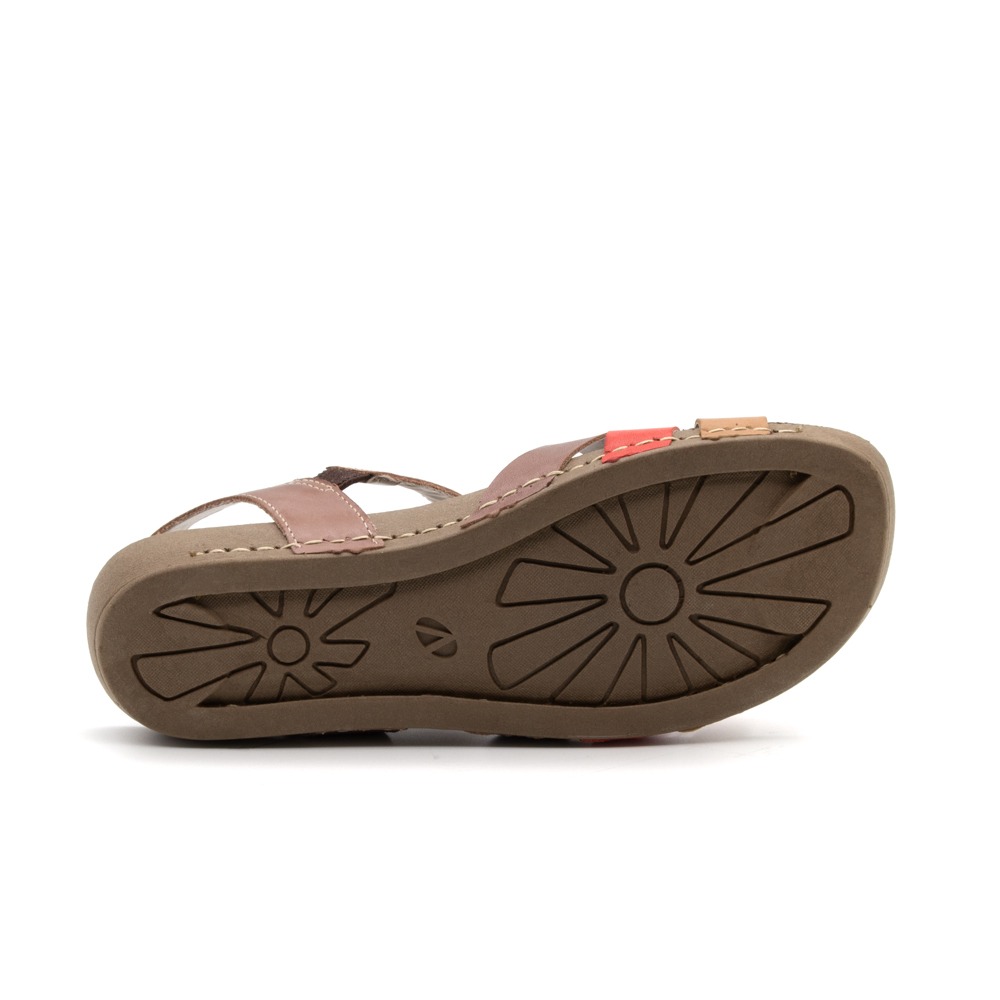 Sandália Flatform Goa em Couro Gales Mocca - 14281GM