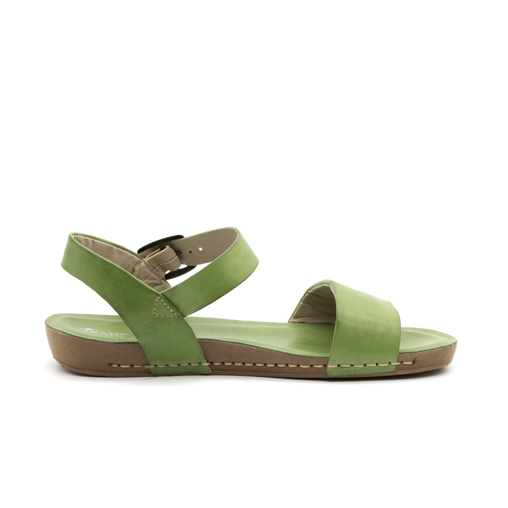 Sandália Flatform Goa em Couro Gales Verde - 14277GV