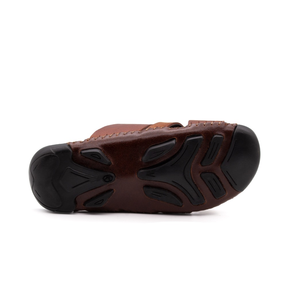 Sandália Masculina Mali em Couro Senna Rust - 7321SR