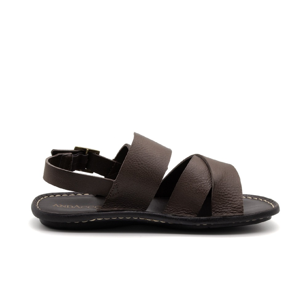 Sandália Masculina Soul em Couro Senna Coffee - 8856SC