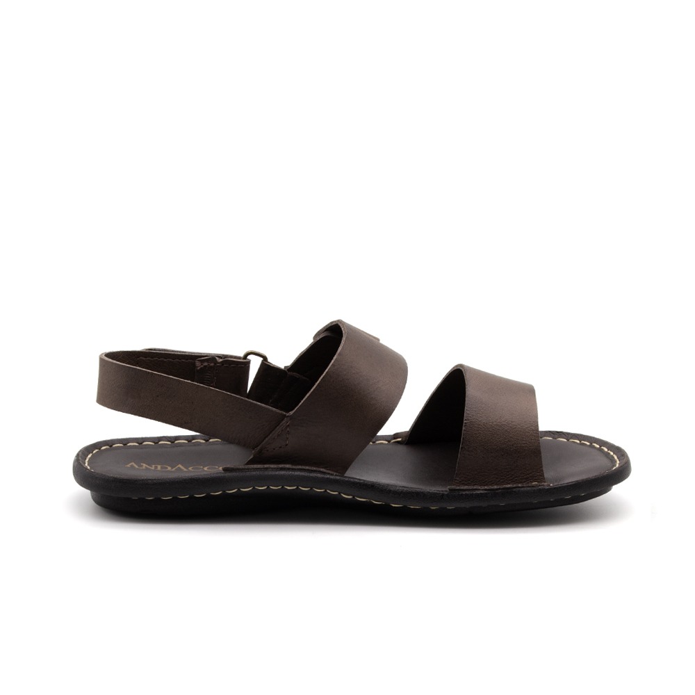 Sandália Masculina Soul em Couro Senna Coffee - 8860SC