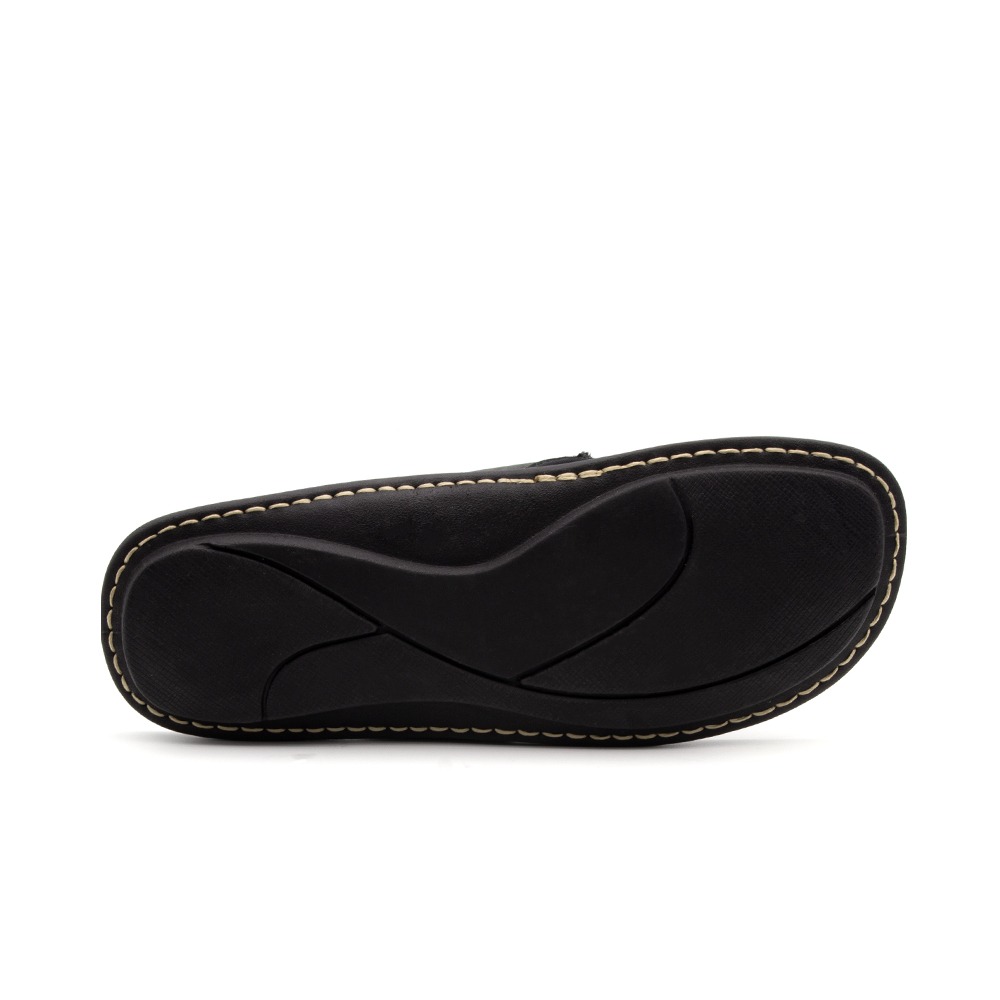 Sandália Masculina Soul em Couro Senna Preto - 8851SP