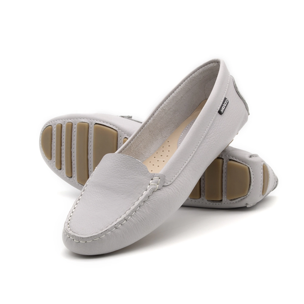 Mocassim Feminino em Couro Alfa Pale Blue - 3335AP