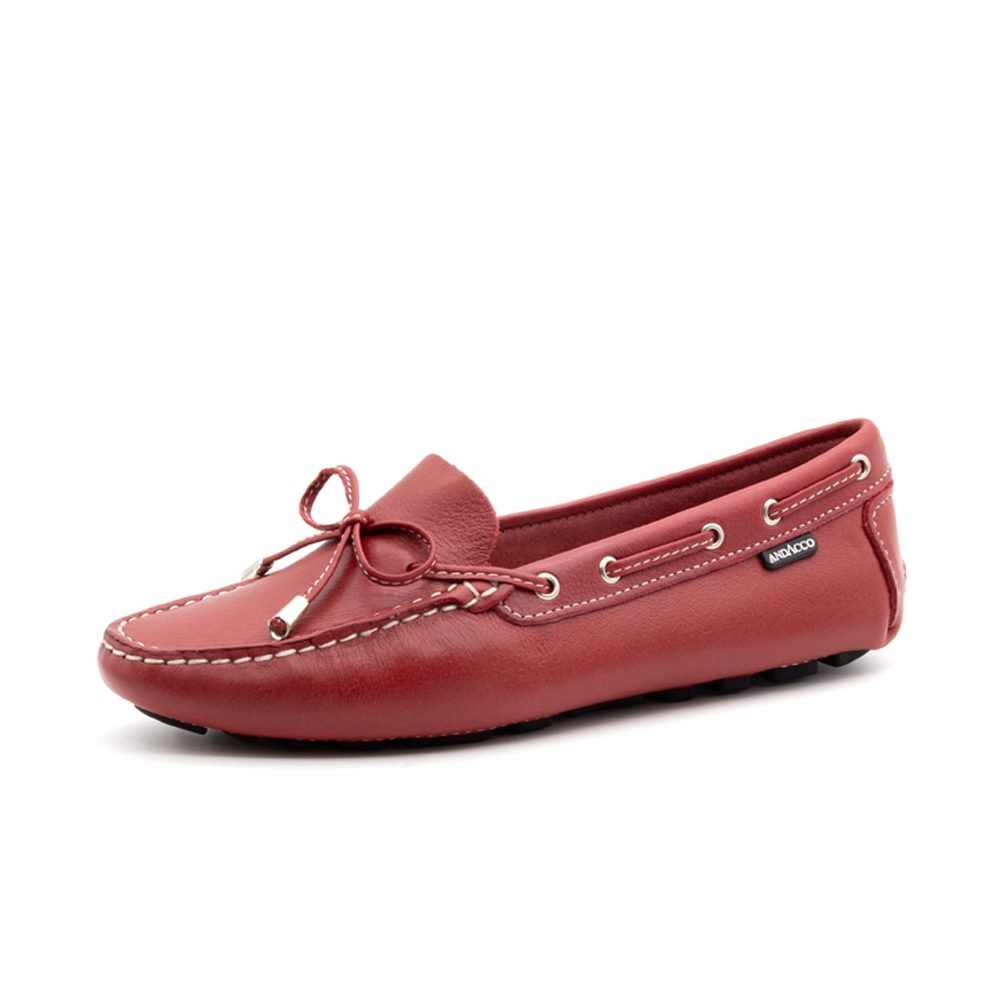 Mocassim Feminino em Couro Alfa Rubi - 3352AR