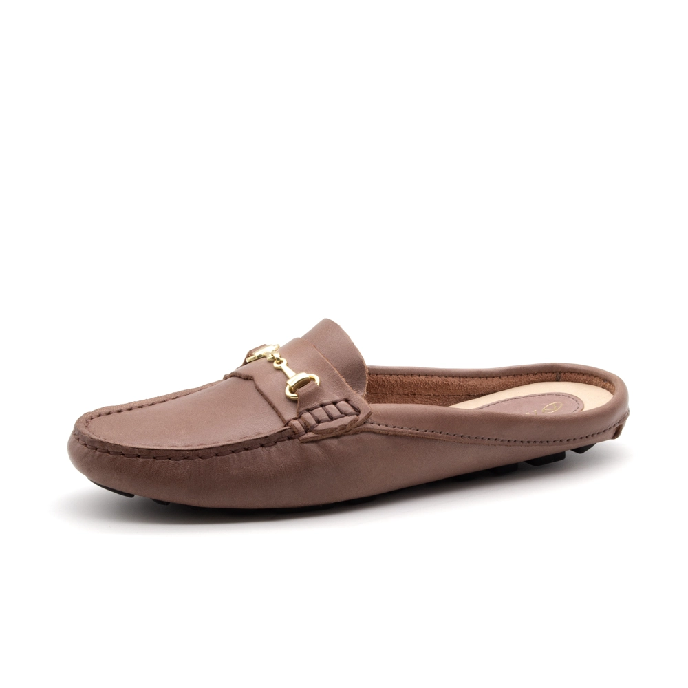 Mocassim Feminino Paris em Couro Gales Mocca - 3467GM