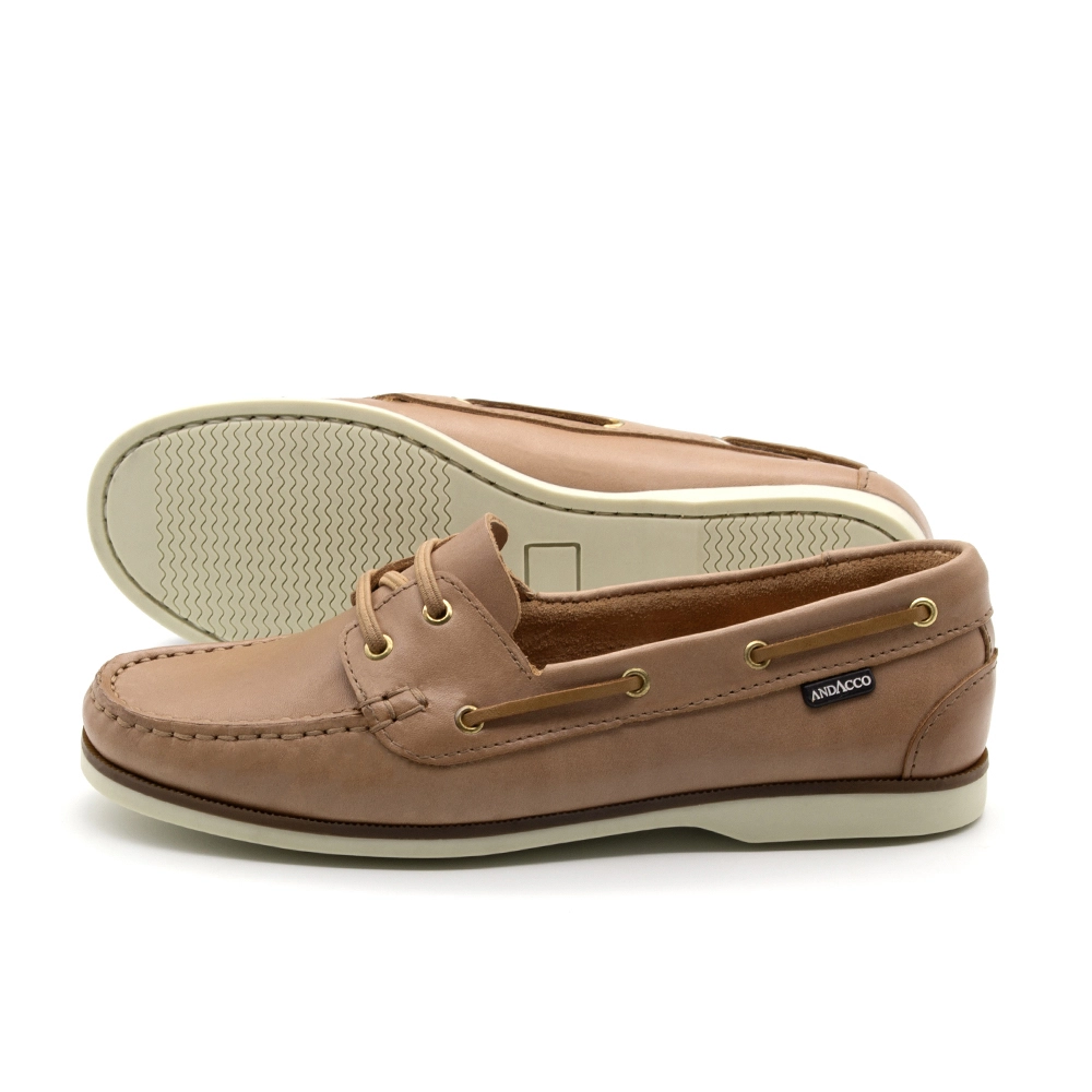 Mocassim Feminino Sider em Couro Gales Camel - 3640GC