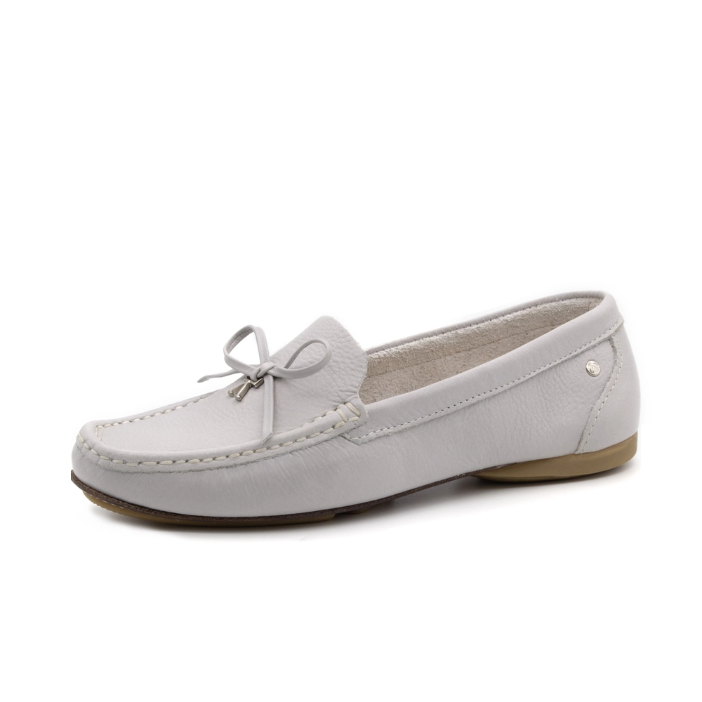 Mocassim Feminino Soleil em Couro Alfa Pale Blue - 45002AP