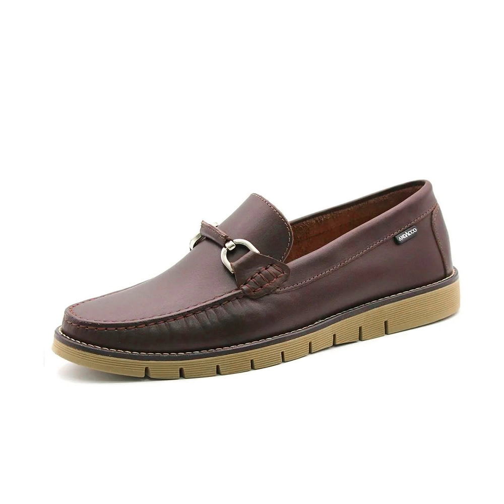 Mocassim Masculino Falcon em Couro Bison Café - 9879BT