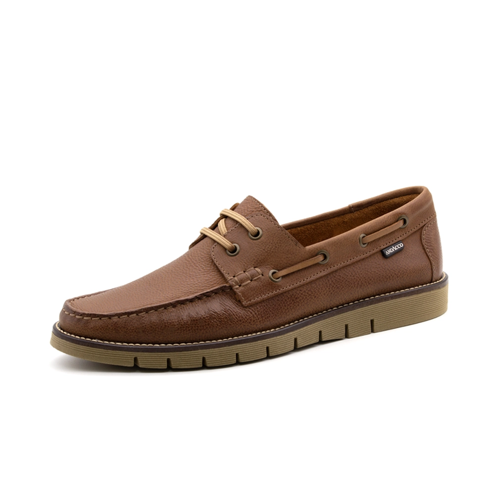 Mocassim Masculino Falcon em Couro Senna Camel - 9904SC