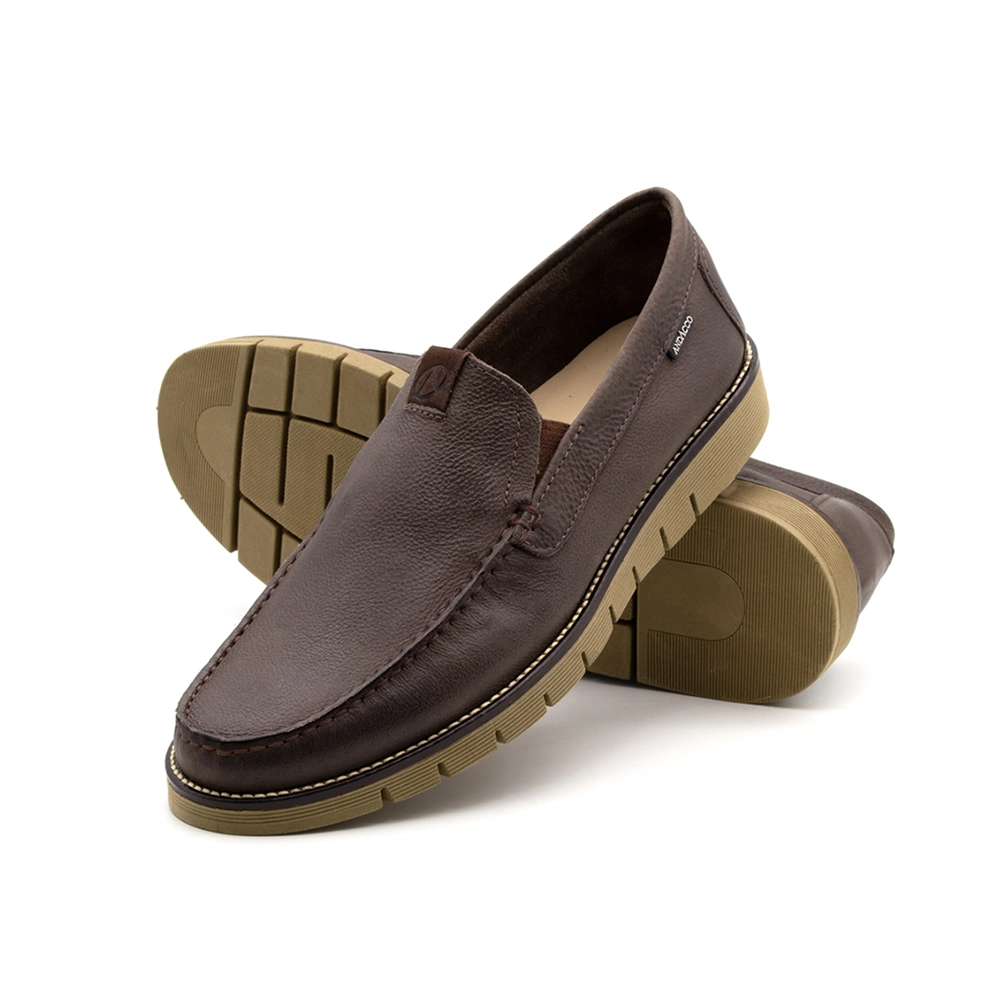 Mocassim Masculino Falcon em Couro Senna Coffee - 9902SC