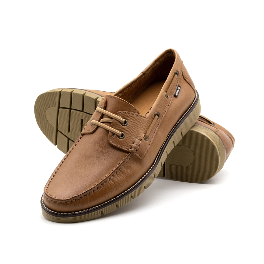 Mocassim Masculino Falcon em Couro Senna Tan - 9904ST