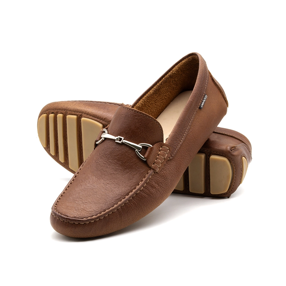 Mocassim Masculino Paris em Couro Senna Camel - 98180SC