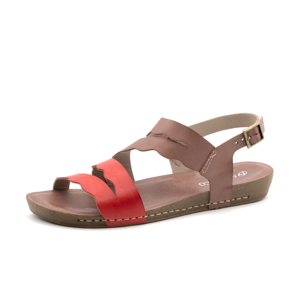 Sandália Flatform Goa em Couro Gales Mocca - 14278GM