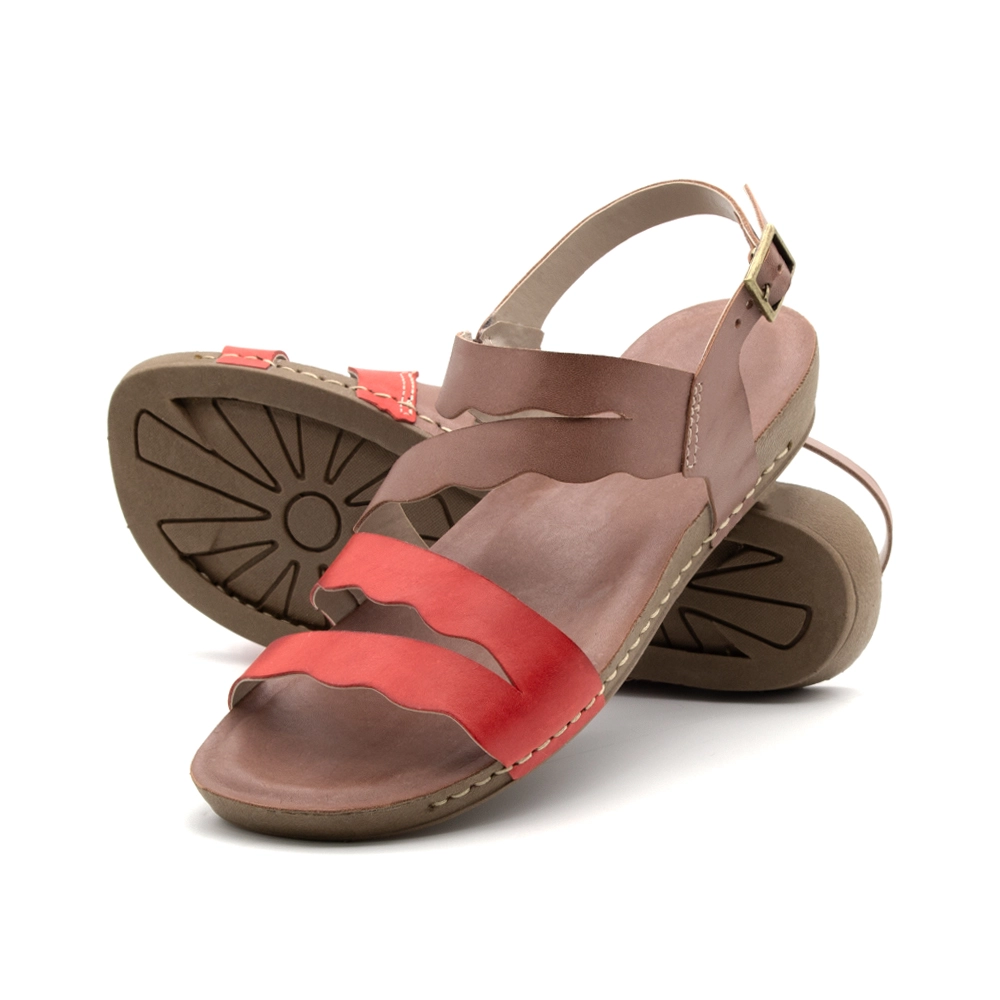 Sandália Flatform Goa em Couro Gales Mocca - 14278GM